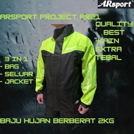 ARSPORT ARAI AR21/ BAJU HUJAN DUA LAPIS PREMIUM/ BAJU HUJAN BERAT 2KG/ BAJU HUJAN TEBAL/ BAJU HUJAN