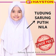 TUDUNG SARUNG SCUBA PUTIH NILA AWNING LEMBUT SCUBA | TUDUNG SARUNG AWNING LEMBUT SCUBA PUTIH NILA