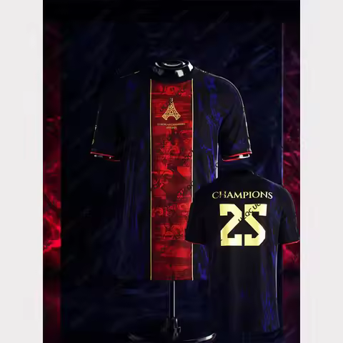 2025 Mens PSG Special Edition Sports Football TShirt Kid/Adult Oversize Training Soccer Uniform Pari