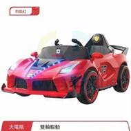 包送貨- 兒童電動汽車 紅-歌曲藍牙【無遙控自駕款】大電瓶 四輪汽車小孩遙控童車充電寶寶玩具汽車男女學步車