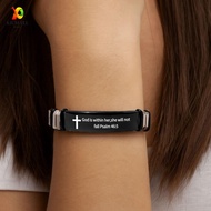 KICMALL Inspirational Quotes Braclets, Silver Stainless Steel/PVC Family Friendship Bracelet, Wristb