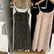 Uniqlo Sản Phẩm phòng thử đồ 2024 Mới Ngọt Ngào In Sừng Sling Hoa Đầm thon Nữ K468684 Ban Đầu 2025 M