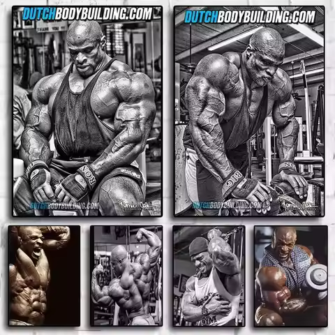 Ronnie Coleman Fitness Gym Sport Star Muscle Man Oil Canvas Painting Poster Prints Wall Art Pictures