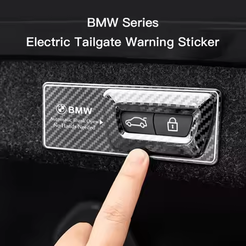 -Car Trunk Metal Warning Sticker Accessories For BMW X1 X2 X3 X5 X4 X6 X7 G30 G20 E46 E90 E92 E60 E3