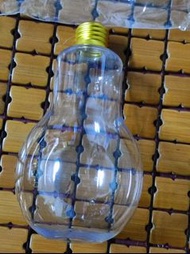 燈泡造型瓶  造型塑膠瓶 燈泡飲料奶茶瓶  (容量400 cc)