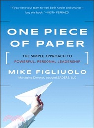 101745.One Piece Of Paper: The Simple Approach To Powerful, Personal Leadership