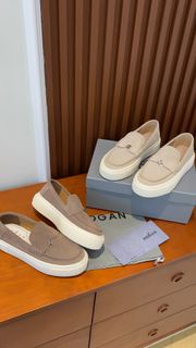 HOGAN 麂皮厚底樂福鞋