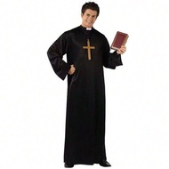 Summer Lightweight Breathable Church Monastery Costume Props Halloween Adult Cosplay Jesus Outfit Wo