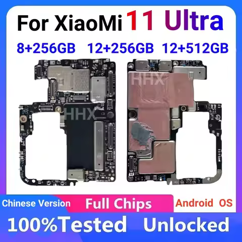 For Xiaomi Mi 11 Ultra Global Unlocked Mainboard Original Motherboard 11Pro 128gb 256gb Logic Board 
