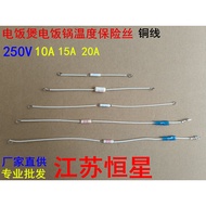 Rice Cooker Rice Cooker Thermal Fuse 250V 10A 15A 20A Hot Fuse Protector Fuse