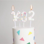 Mini Number Candle 1 2 3 4 5 6 7 8 9 Digital Cake Decoration Cupcake topper Children Birthday Favors