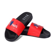 ELLE SHOES PVC Slip-On Sandals Screen-Printed Pattern Model- ELFF005