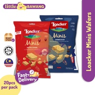Loacker Minis Wafers Creamkakao Napolitaner Wafer 20pcs Hazelnut Chocolate Waffer