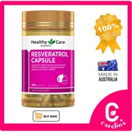 [AUS Direct Import] Healthy Care Resveratrol 180 Capsules