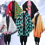 Demon Slayer cos Clothing Butterfly Ninja Haori Jacket Tomioka Giyuu Kamado Tanjiro Full Set cosplay