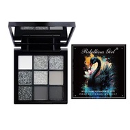 Black Swan Nine-Color Eyeshadow Palette Smoky Dark Punk Pearlescent