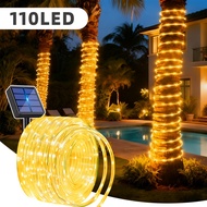 39.3ft/72.1ft Outdoor Solar Rope Lights, 12 Lighting , Made Of Pvc Hose Material, Suitable For Parti
