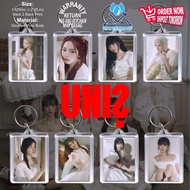 Keychain UNIS Photo Keyring, Keychain, Back to Back, Size 1.625in. x 2.125.in