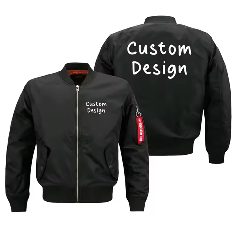 Custom Design Outdoor Military Aviation Pilots Ma1 Bomber Flight Jacket Coats for Men Streetwear Cas
