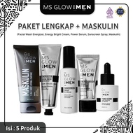 Ms Glow Men Paket Lengkap + Maskulin Skincare Pria