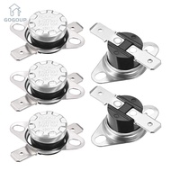 GOGOUP 5pcs Thermostat, KSD301 N.C Adjust Temperature Switch, Durable Normally Closed 120°C/248°F Snap Disc Temperature Controller