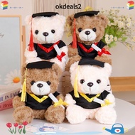 DEALSHOP Plush Doll Toy, Graduation Bear 25cm Stuffed Dolls, Kawaii Cartoon Dr.Bear Wear Bachelor's 