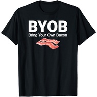 Adult Clothes Bring Your Own Bacon BYOB Keto T-Shirt Fashion Clothing Tops for Men and Women Latest 