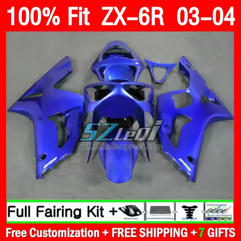 Injection Fairing For KAWASAKI NINJA ZX 6R 636 6 R ZX636 ZX6R 89Q1.70 ZX600 glossy blue ZX-636 600CC