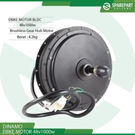 EBIKE DINAMO BLDC 48V1000W BRUSHLESS GEAR HUB MOTOR ELECTRIK BIKE - TOKO PERKAKAS
