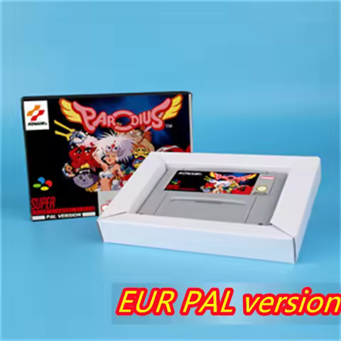 for Parodius 16bit game card for EUR PAL version SNES video game console