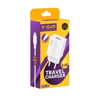 (Original & Warranty) V-GeN VTC1-27 2.1A 1 Port Usb Micro Travel Charger VGEN Charger Vgen Charger A