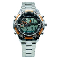 "ORIGINAL" Joefox 1313G Fashion Watch for mens/Mens Watch/Jam Tangan Lelaki Dual Display Orange dail