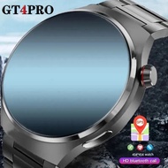 สมาร์ทวอทช์ GPS สำหรับผู้ชาย, นาฬิกา GT4 Pro 360*360หน้าจอ HD บลูทูธ Call NFC IP68กันน้ำมีน้ำตาลในเลือด