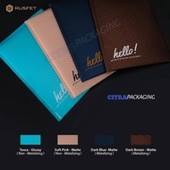 BUBBLE ENVELOPE - BUBBLE MAILER - BUBBLE PACKING HELLO DARK BROWN - 18 X 23