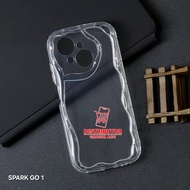 TECNO SPARK GO 1 TECNO SPARK GO 2 CASE MELTING WAVY CLEAR SOFT CASE TECNO SPARK GO 1 TECNO SPARK GO 