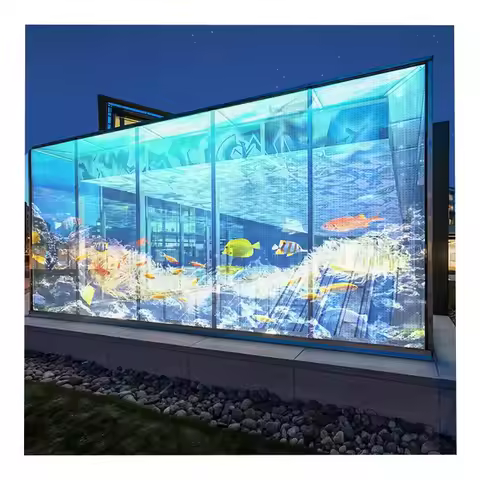 Flexible LED Screen Transparent Film Screen LED Advertising Display Transparent LED Video Wall