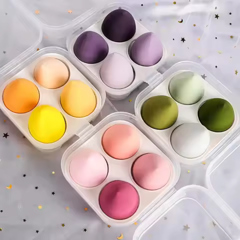 4/8/16pcs Cosmetic Sponge Beauty Egg Cosmetics Puff Soft Foundation Make-Up Sponge Female Cosmetics 