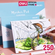 Dedicated Marker Color Drawing Paper A3 A4 110gsm Deli - Marker Deli Touch Cool Line Pen for Drawing