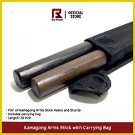 ◧ ❦ ◸ Kamagong Arnis Stick With Carrying Bag