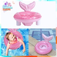 TTT Round Mermaid Series V3 Swimming Ring for Babies and Toddlers 2 3 4 5 6 Years Old Cute 3D Mermai