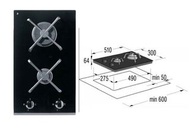 全新 Gorenje 歌爾 GCS330C TG 30厘米 嵌入式雙頭煤氣爐 (Double-head TG gas stove)