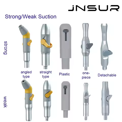 Dental Strong Weak Suction Aluminum Universal Saliva Ejector Dental Chair Tool Dentistry Material De