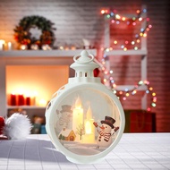 Fityle Christmas Lantern Lights Flameless Candles Lamp Hanging Holiday LED Light Tabletop