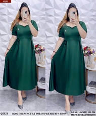DRES SCUBA POLOS PREMIUM FREE BROS/ DRES ANDIN TERBARU 2022/DRES PANJANG SCUBA POLOS FREE BROS 206/D