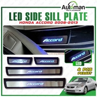 LED Door Side Sill Plate Step Honda Accord 2008 - 2013 Blue Exterior Accessories Footstep