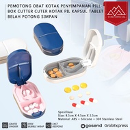 Medicine Cutter Storage Box Pill Box Cutter Cutter Cutter Capsule Pill Box