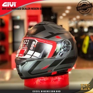 GIVI HELMET X.21 EVO NUMBER TITANIUM/BLACK/RED / GIVI HELMET/FLIP UP HELMET/MODULAR HELMET