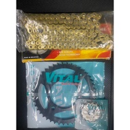 Genuine VITAL GZ150A GZ 150 GZ150 Yellow Sprocket Set