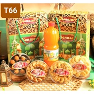 MONASARI EID CAKE/PARCEL EID/CAKE/COOKIES EID AL-FITR/MONASARI SYRUP 4+1/MONASARI ROUND JAR/MONASARI
