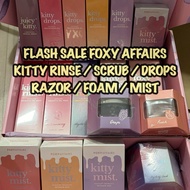 [FLASH SALE] FOXY AFFAIRS KITTY RINSE SCRUB DROPS INTIMATE FEMININE WASH PEACH GRAPE STRAWBERRY MYST